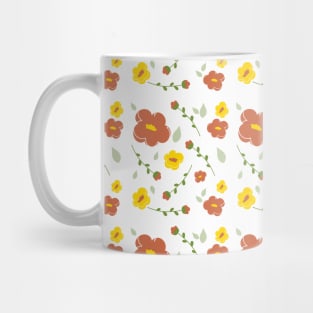 Floral Pattern with clear background Mug